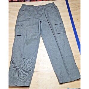 Cabela's Mens Pants 6 Pockets Olive Green Outdoor Front Crease 38x30 double knee